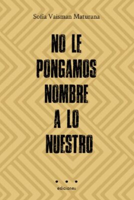 No le pongamos nombre a lo nuestro – Sofía Vaisman Maturana